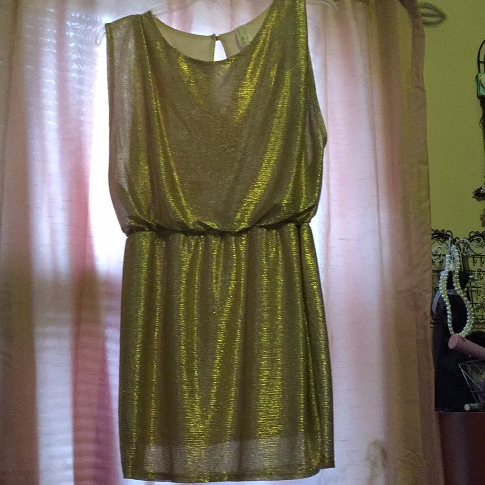 Short Golden Dress